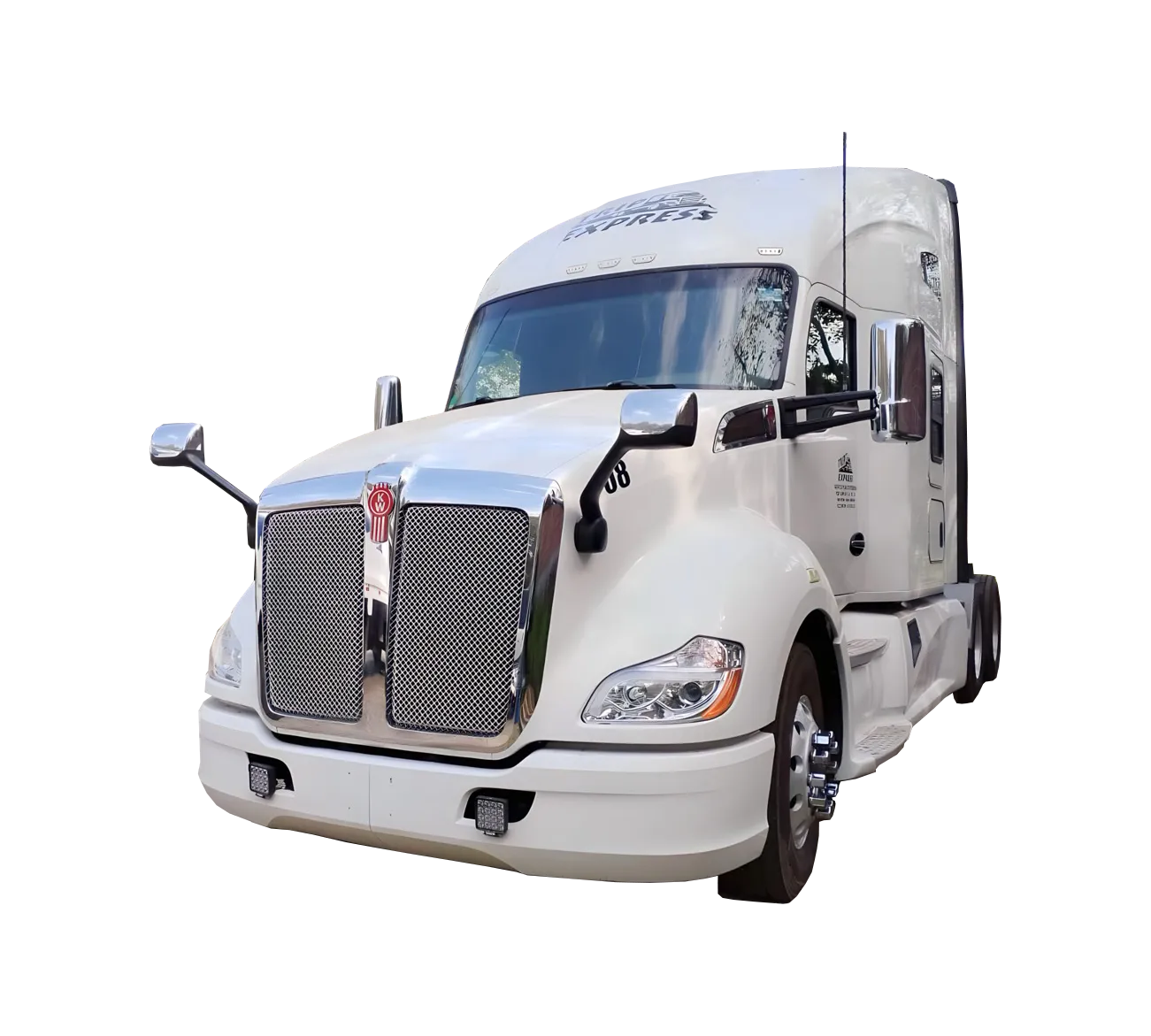 Trailer con el logo de trip express